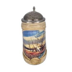 Vintage Golden Memories Lidded Beer Stein The Great Outdoors Collection